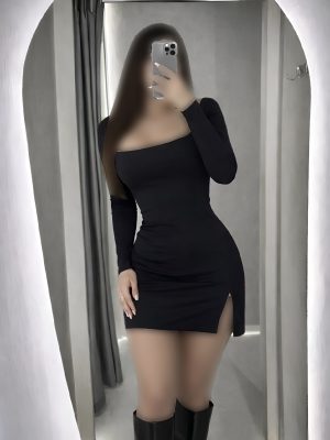 پیراهن یقه خشتی آستین دار کد3077
