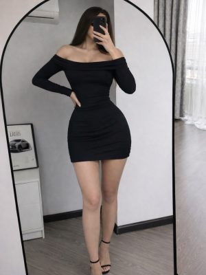 پیراهن کوتاه کبریتی یقه برگردون کد 3090